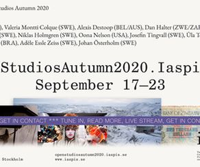 Iaspis Open Studios  Autumn 2020